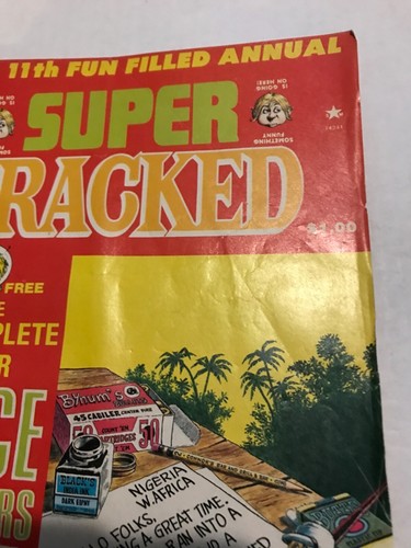 CRACKED MAGAZINE 1978 11th Fun Filled Annual Super VG; Juego espacial, parodia, humor - Imagen 5 de 11