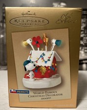 Hallmark World-Famous Christmas Decorator Peanuts Snoopy Club 2003 NEW In Box