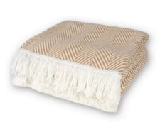 Merino Wool Blanket - Large Throw Bedspread for Sofa Bed, Double Size,...