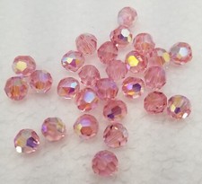 5000 Swarovski Light Rose AB 6mm Round Beads - 24 pcs/pack
