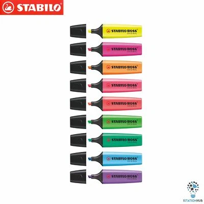 Stabilo Boss Original Fluorescent Colour Highlighter | Home Office Stationery - Image 1 of 4