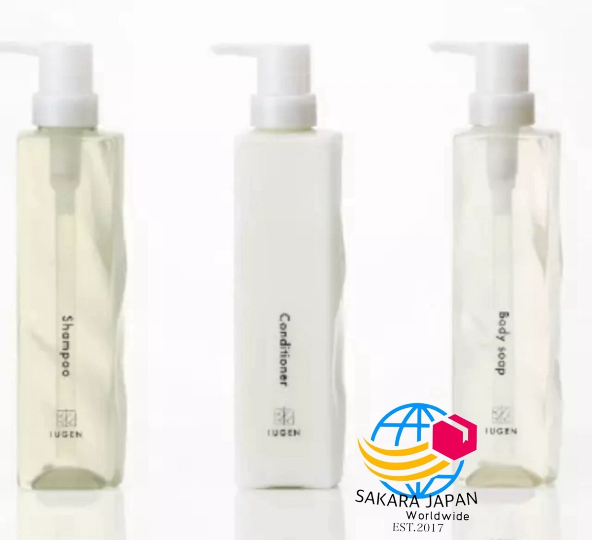 POLA IUGEN Shampoo & Conditioner & Body soap 450ml Each 3Items