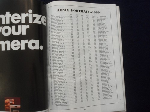 1969 29 novembre 1969 PROGRAMMA CALCIO ESERCITO-MARINA - STADIO JFK - PHILADELPHIA - K 137 - Foto 6 di 11