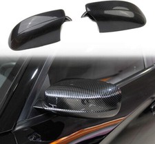 Gloss Carbon Fiber Print Side View Mirror Caps Cover Fits 11-23 Charger 300 300C