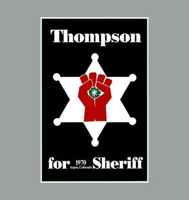 Hunter S. Thompson for Sheriff Laptop Sticker