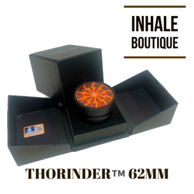 THORINDER  ️ Premium Tobacco /Herb  Grinder / 4 PCS 62 MM/ Orange/ Gift Box