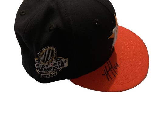 YORDAN ALVAREZ Signed HOUSTON ASTROS 2022 WS Champions Hat (BAS/MLB) 🔥 - Picture 2 of 8