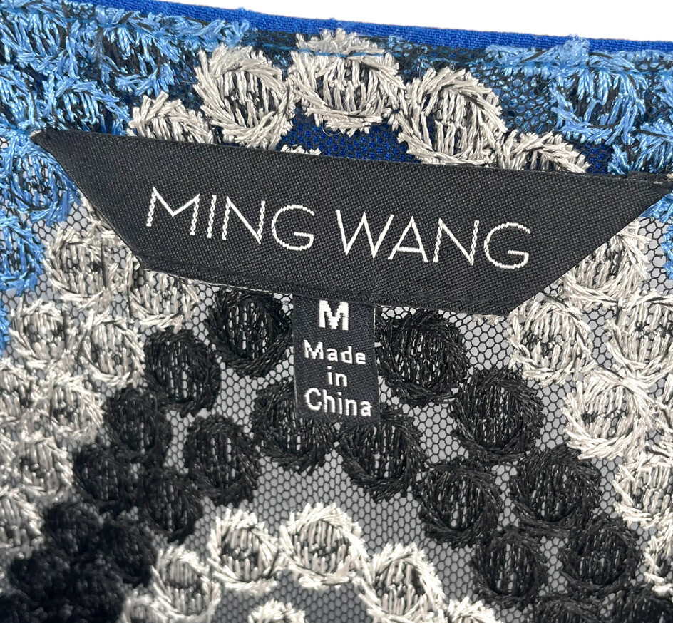 Ming Wang Chevron Pattern Textural Lace Woven Car… - image 5