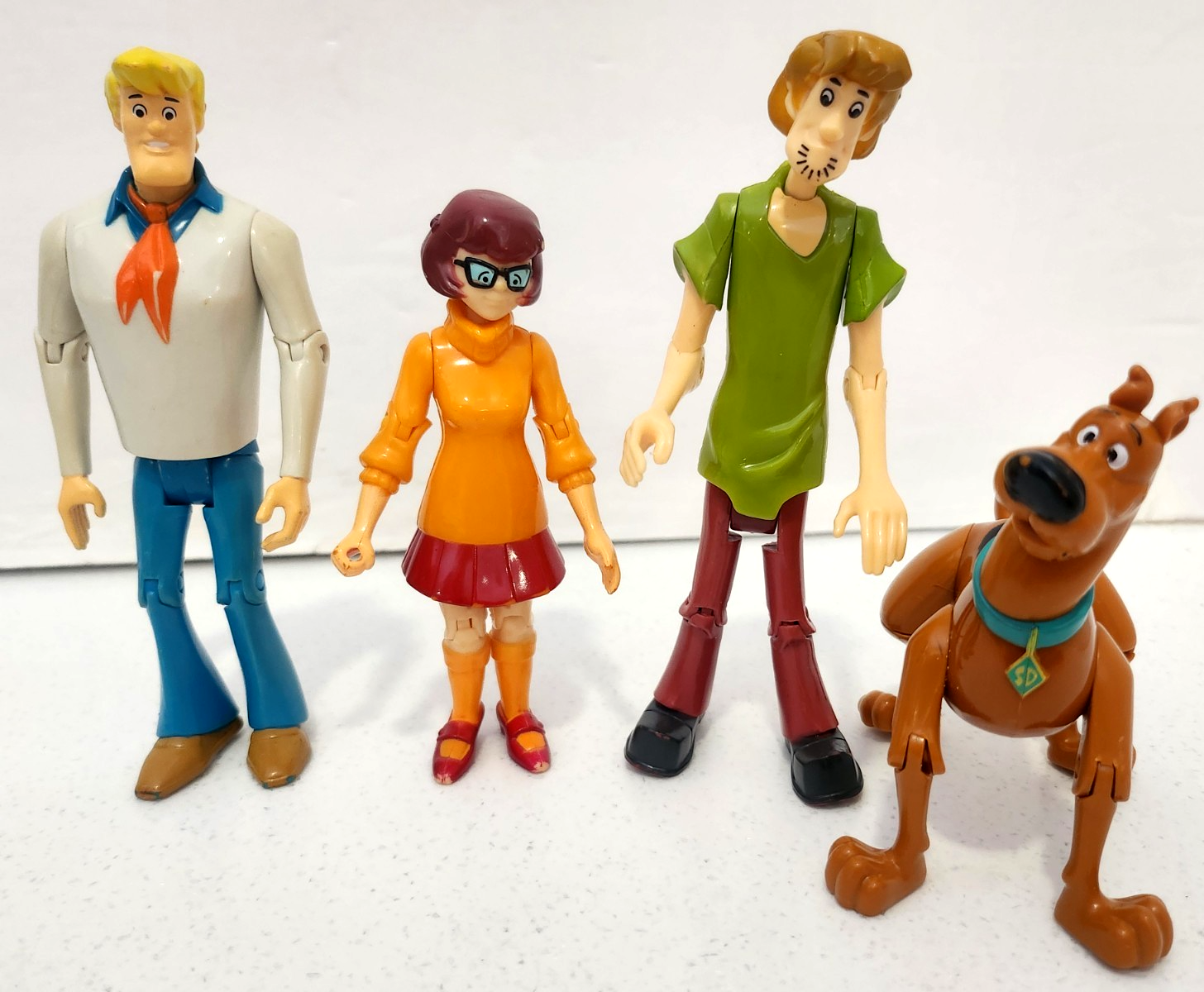 Scooby Doo Figurines/Characters, Lot of 4, Fred, Shaggy, Scooby Doo, Velma