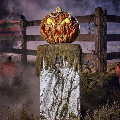2024 Halloween Animatronic Scary Pumpkin Head Lightning Halloween Gourdo Horror - Picture 20 of 24