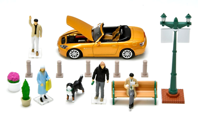 #ad Tomica Diocolle Honda S2000 Japan Urban Street Figures Set Diecast Car Model $50.99