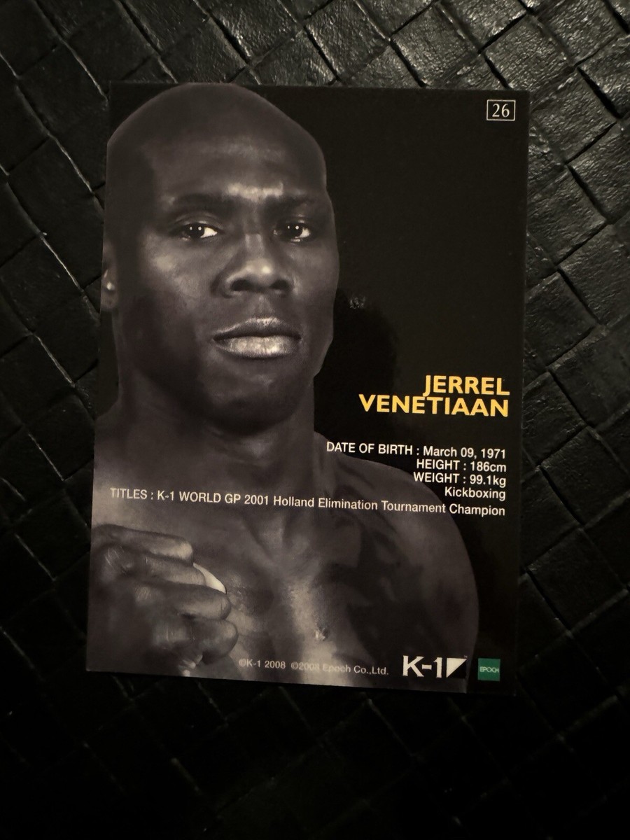 Jerrel Venetiaan 2008 Epoch K1 World GP K-1 Kickboxing Legend MMA