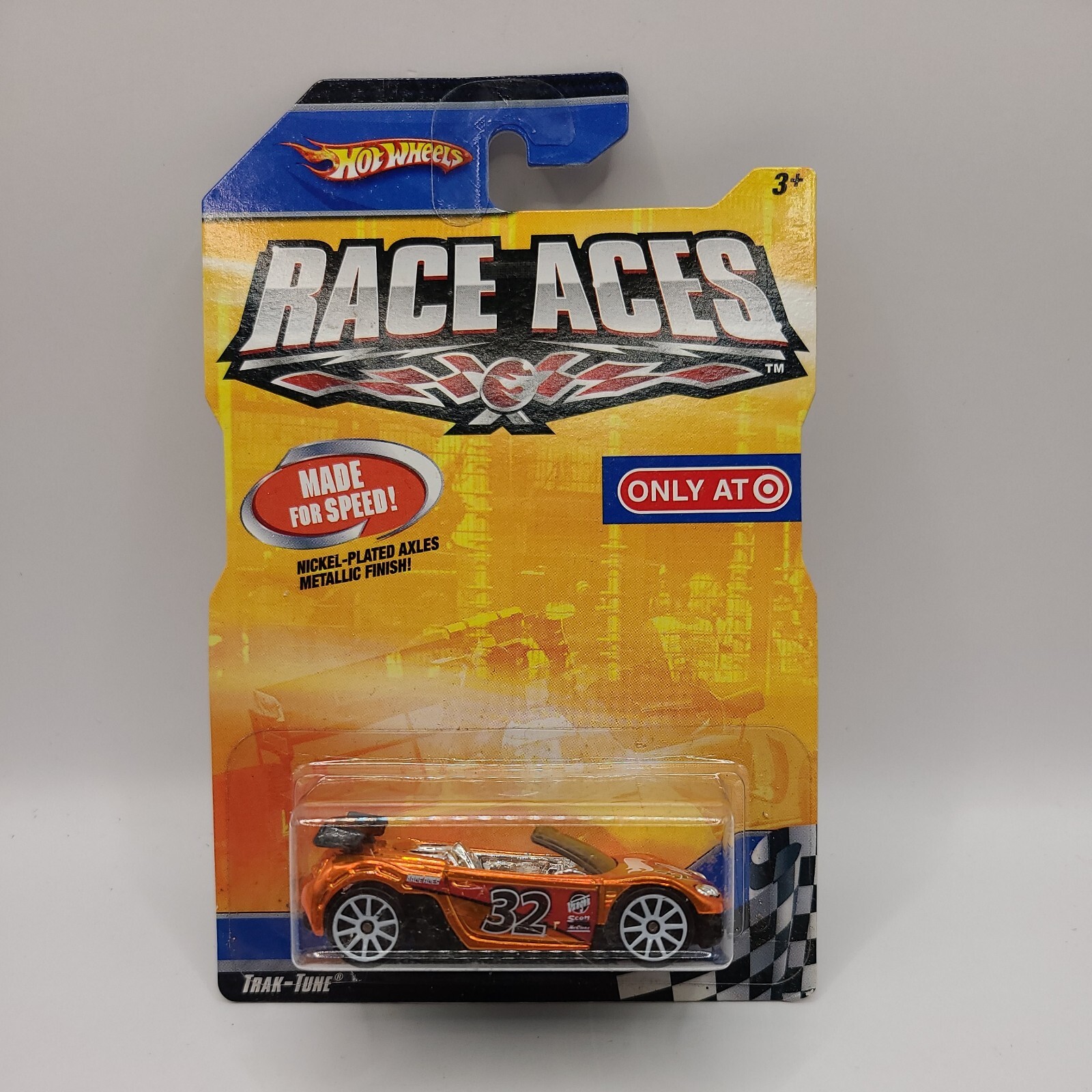 Hot Wheels 2009 Race Aces Trak-Tune Spectraflame Orange 