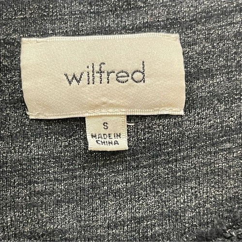 Aritzia Wilfred Open Front Sweater Cardigan Gray Studded Warm Womens S - Picture 5 of 8