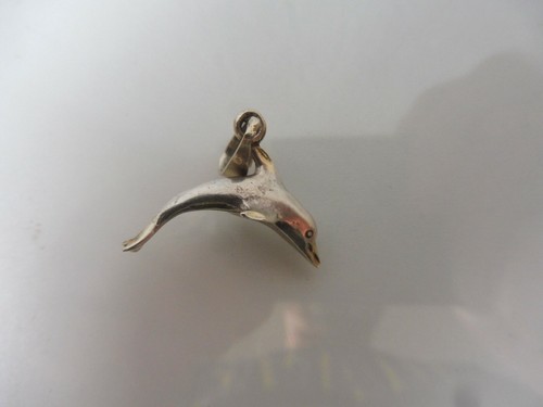 Schöner ,alter Kettenanhänger , Delfin , 925 Silber , Anhänger