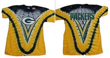 Vintage Green Bay Packers Shirt tie dye Majestic Deadstock NEW w/ tag 90s sz. XL