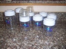 Larrge avent baby bottles lot w/ 2 nipples
