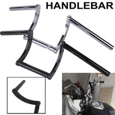 1" Inch Drag Z Bar Handlebar For Harley Sportster XL883 1200 Softail Dyna Custom