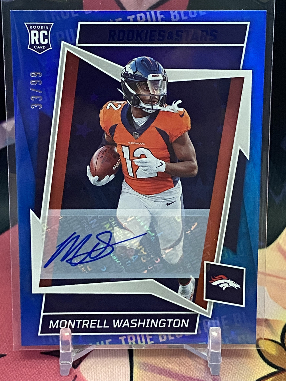 Montrell Washington Panini Rookies & Stars #157 Signature