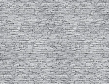 Z Scale Stone Model Train Scenery Sheets –5 Seamless 8.5x11 Gray