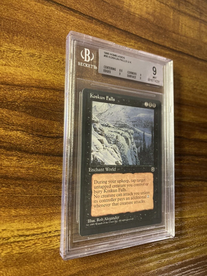 MTG✨KOSKUN FALLS✨Homelands BGS 9 MINT RARE Enchantment RESERVE LIST LOW POP ! - Image 3 of 4