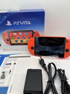 Sony PS Vita PCH-2000 Neon Orange Console PlayStation Wi-Fi Tested