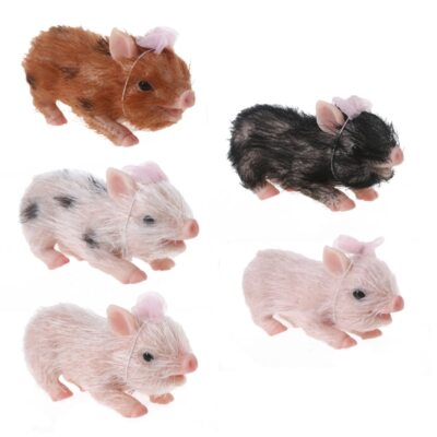 4.5in Simulated Pig Infant Gift Sleeping Interactive Toy Infant Gift for Relax