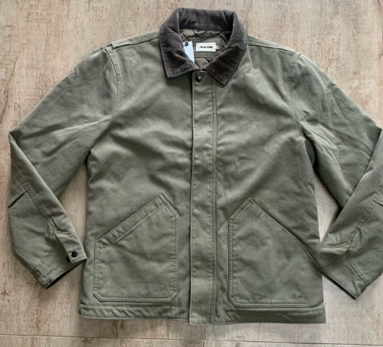Taylor Stitch NEW Workhorse Jacket in Stone Boss Duck YKK Zipper