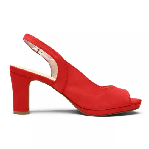 Women Low Chunky Heel Sandals Peep Toe Slingback Platform Dress Pump Shoes - Picture 18 of 26
