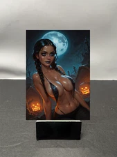 Wednesday Addams Waifu Anime Custom Art Trading Card NSFW AVAILABLE W5552