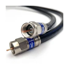 50ft Quad Shield Solid Copper 3GHZ RG-6 Coaxial Cable 75 Ohm (DIRECTV Satelli...