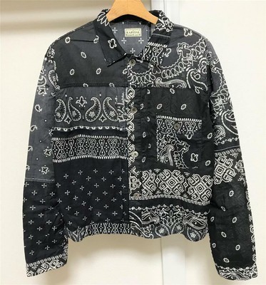 KAPITAL BANDANA PATCHWORK JACKET black 
