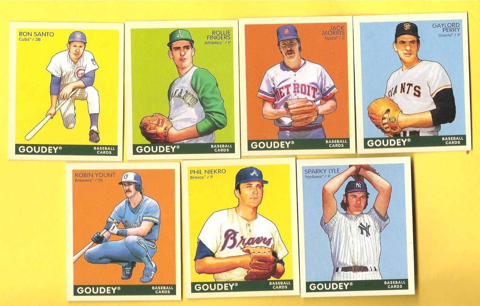 15 different 2009 Upperdeck Goudey Mini's sp's