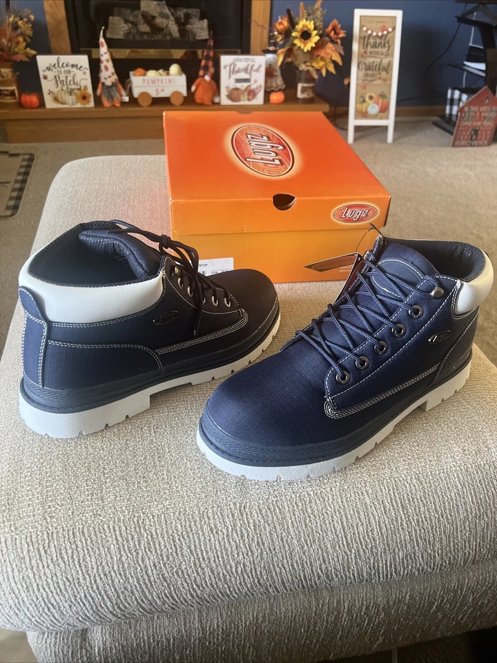 OFERTA CALIENTE Bota Chukka Clásica Lugz Drifter Ripstop para Hombre AZUL MARINO/BLANCO TALLA 10.5 Foto 4 de 4