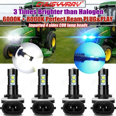 Super Bright LED light bulbs for Deere 1023E 1025R 1026R R136239 work bulbs Kit