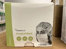 Case Of 300 NEW Cardinal Health Surgical Mask Level 1 Expiry 4/2026, AT71035