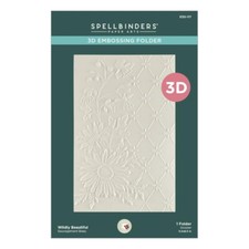 Spellbinders 3D Embossing Folder Through the Meadow Wildly Beautiful