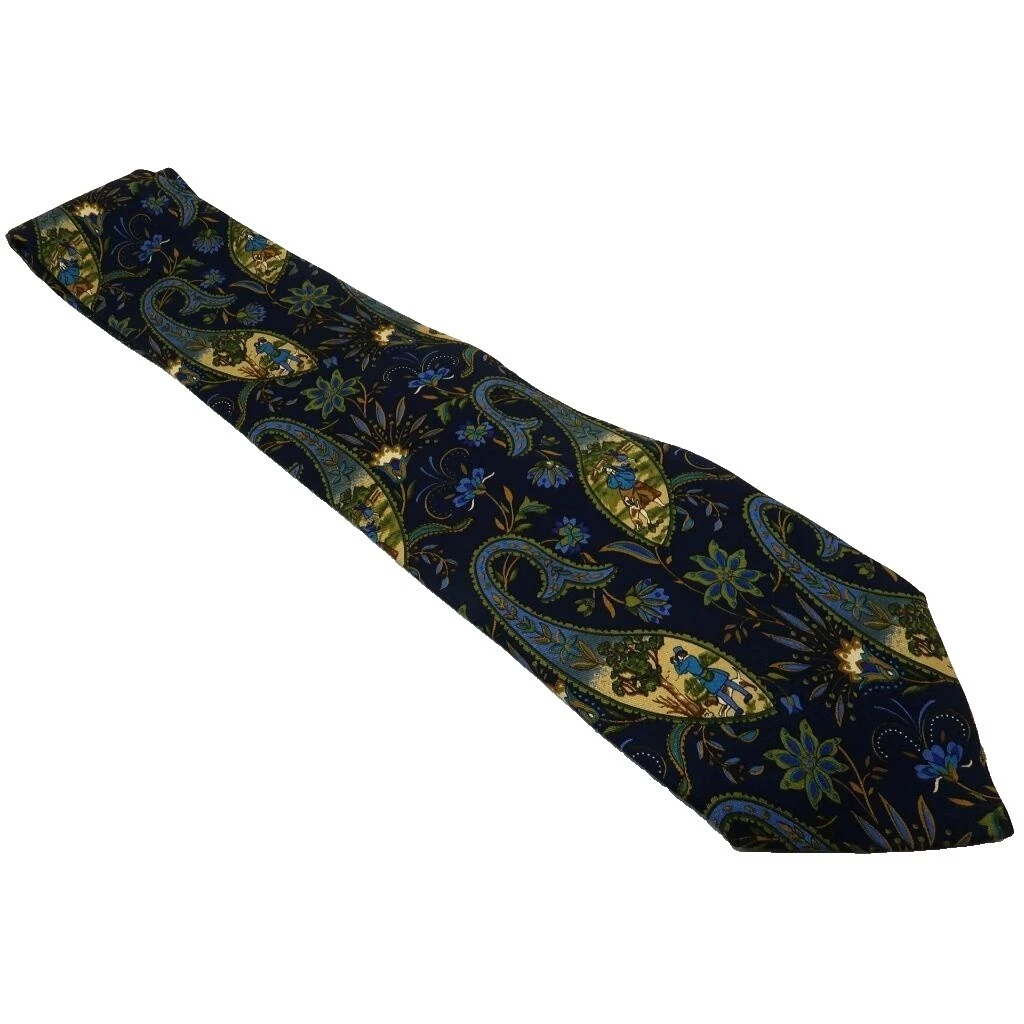 Salvatore Ferragamo Floral 100% Corbatas de seda para hombres