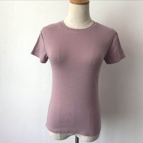 Top donna estivo puro cotone spazzolato basic versatile maglietta manica corta - Foto 9 di 18
