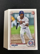 2020 Bowman Draft Paper Alerick Soularie Bowman 1st Lot Of 25 Cards!