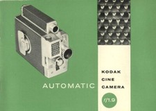 Kodak Cine Automatic Camera f/1.9 Instruction Manual