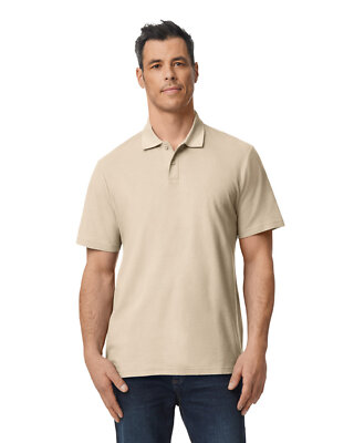 Gildan Men's Softstyle Double Pique Stylish T Shirt Casual Polo - G648