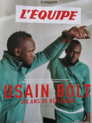 le magazine L'EQUIPE (2023) Usain BOLT, David BERTY, Marc CECILLON