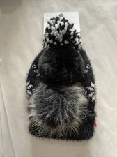 Time And Tru Beanie Pick Your Pom Pom Stocking Hat Black