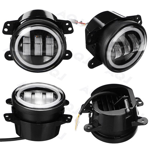 7" LED Headlights 4" Fog Lights Turn Signal For 2003-2007 Jeep Liberty - Picture 4 of 16