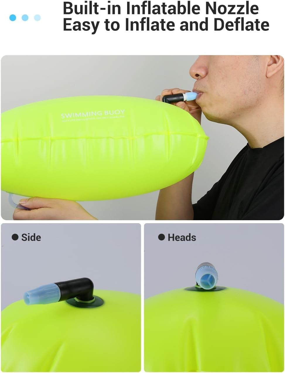 Swim Buoy - Enhanced Visibility Swim Belt with Lightweight Design and Dry Bag...