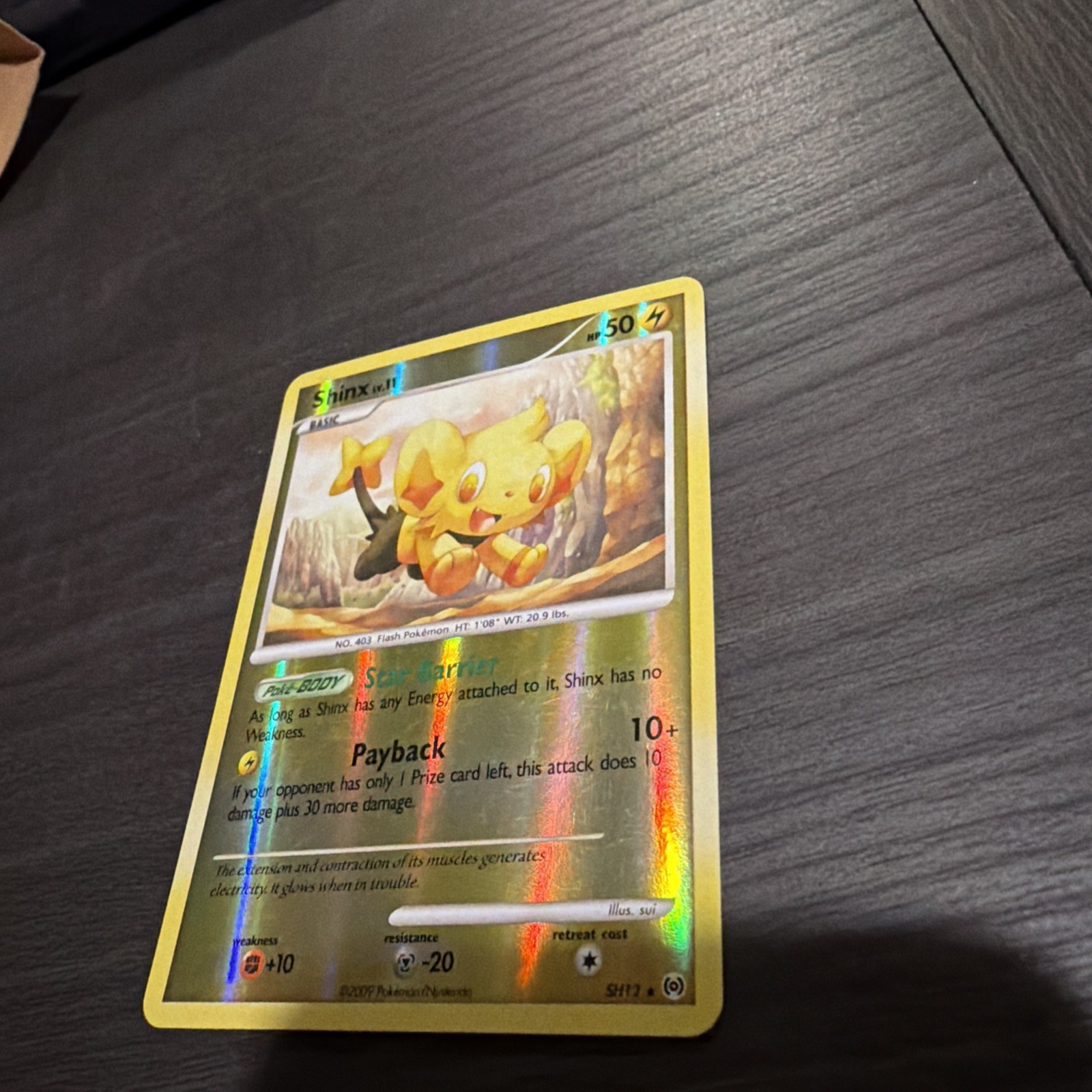 Shinx SH12 Arceus Reverse Holo