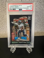 2023 Optic - Derrick Henry /25 International Downtown Black Pandora PSA 10