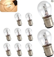 10 PCS 1157 Light Bulbs, P21/5W S25 12V 21/5W BAY15D Turn Signal Color: White