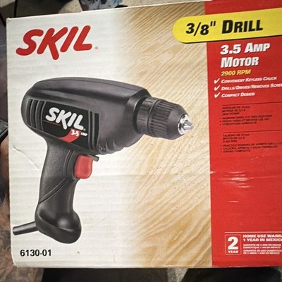 SKIL 6130-01 Corded Drill/Driver 3/8 in Keyless Chuck 3.5A 2900 RPM